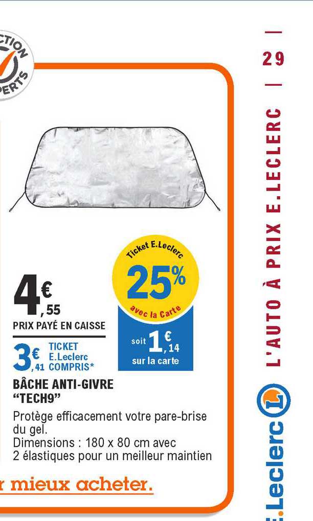 bâche anti givre "tech9"