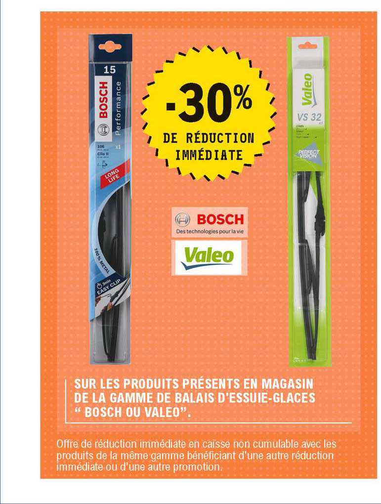 Balais D'essuie-glaces Bosch Ou Valeo