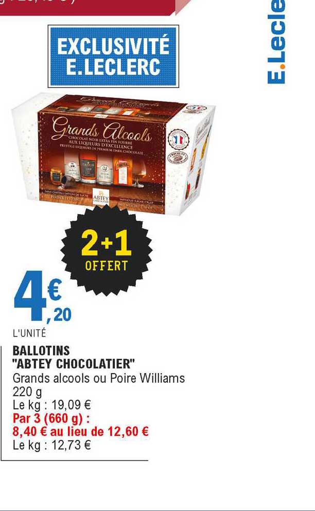 Ballotins "abtey Chocolatier"