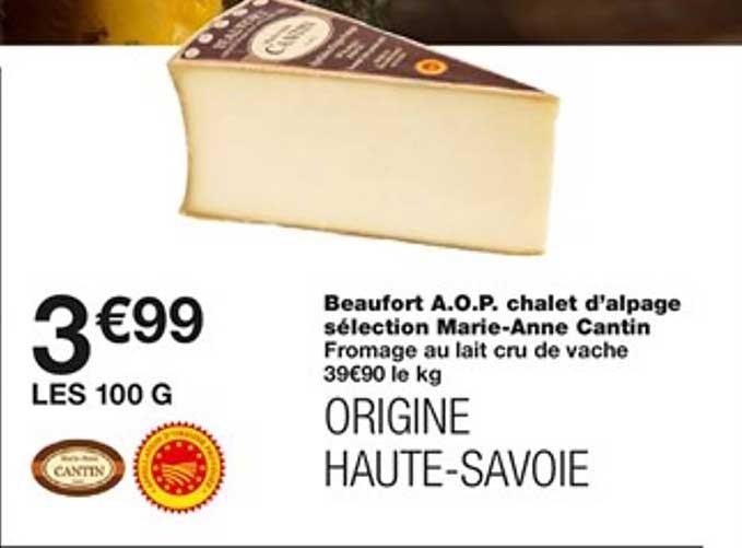 beaufort aop chalet d'alpage sélection marie anne cantin