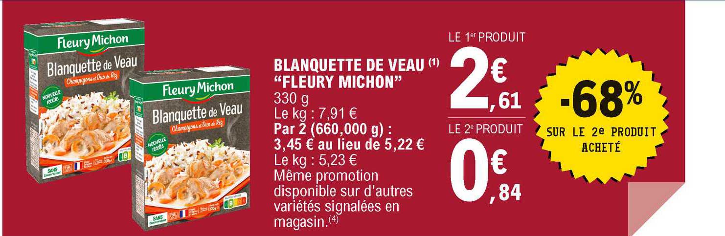 blanquette de veau "fleury michon"