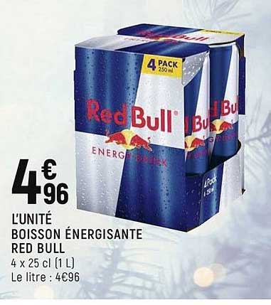 boisson énergisante red bull