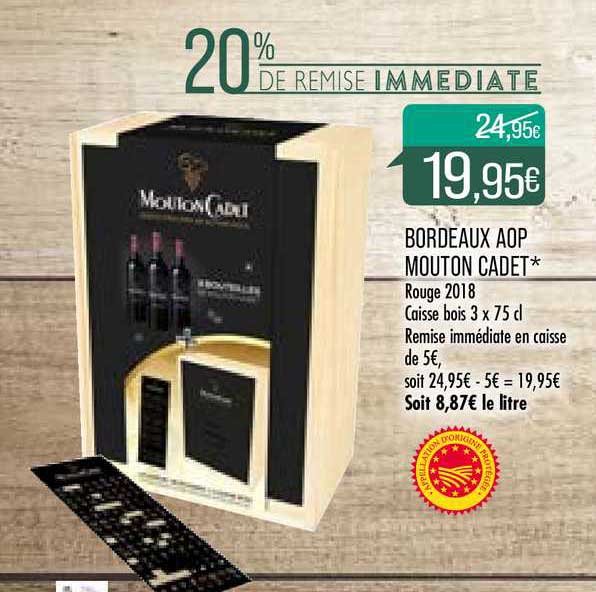 bordeaux aop mouton cadet