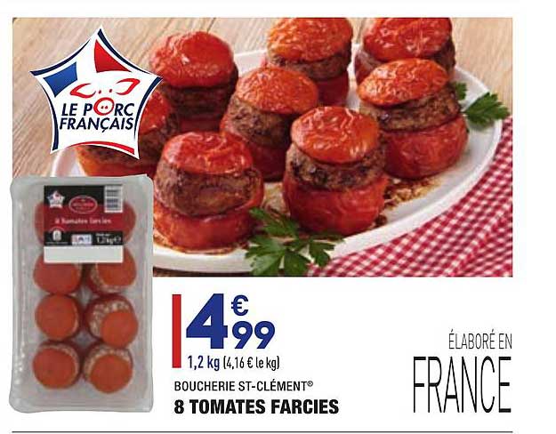 Boucherie St Clément 8 Tomates Farcies