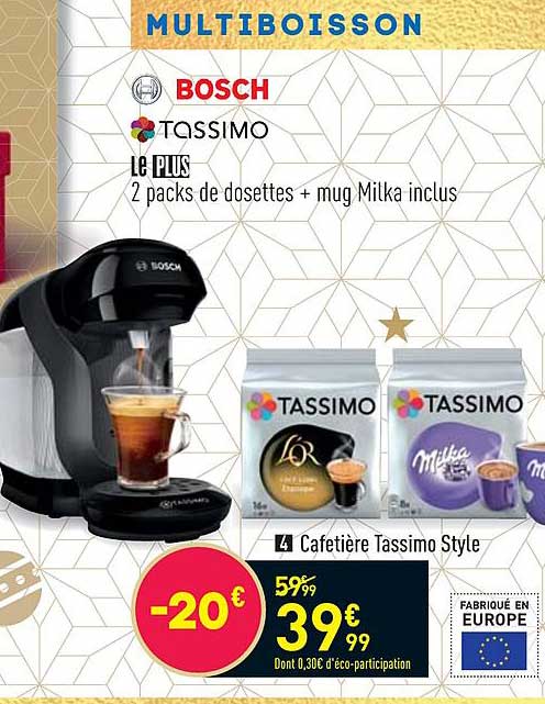 Cafetière Tassimo Style Bosch