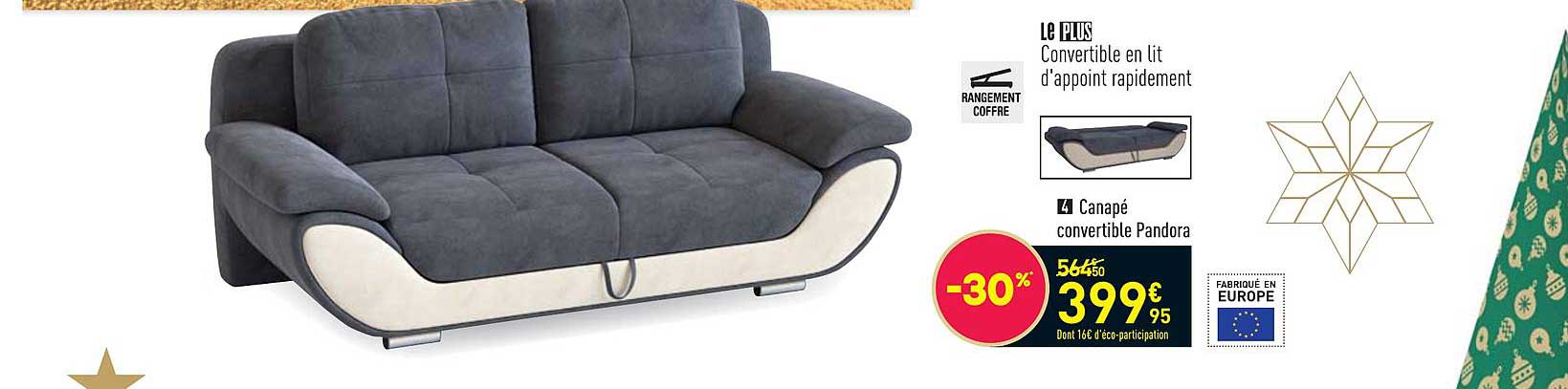 canapé convertible pandora