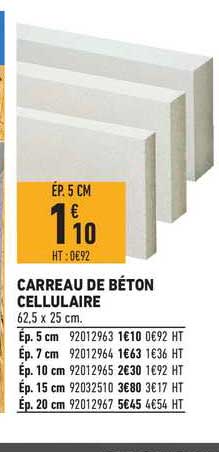 carreau de béton cellulaire