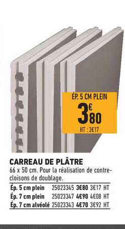 carreau de plâtre
