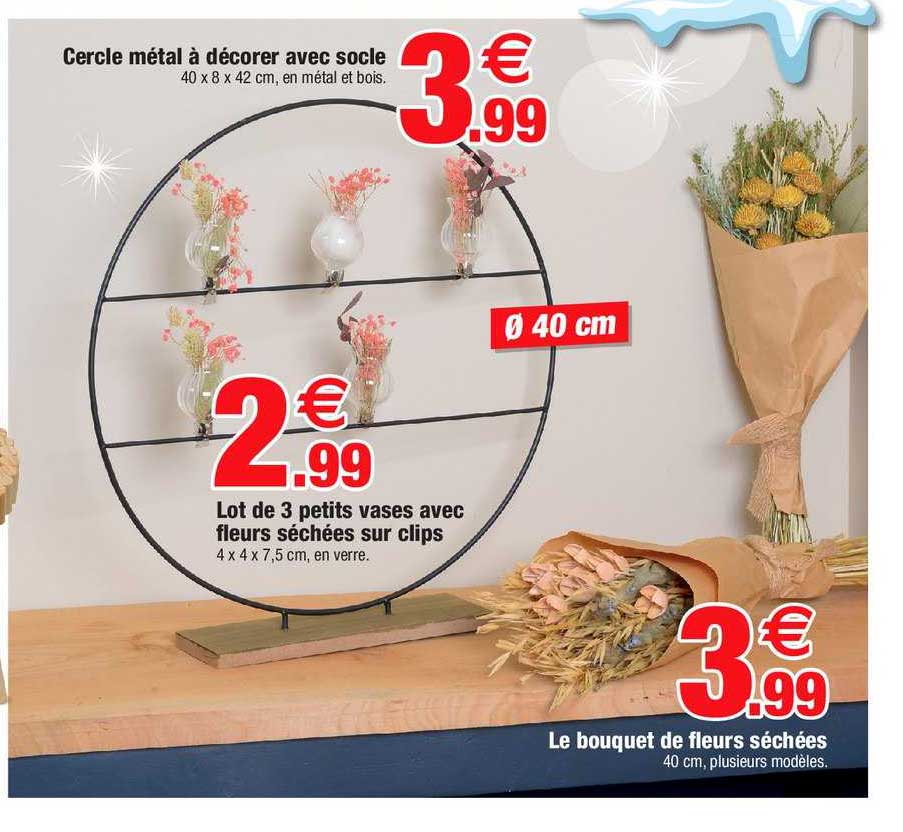 cercle métal à décorer avec socle