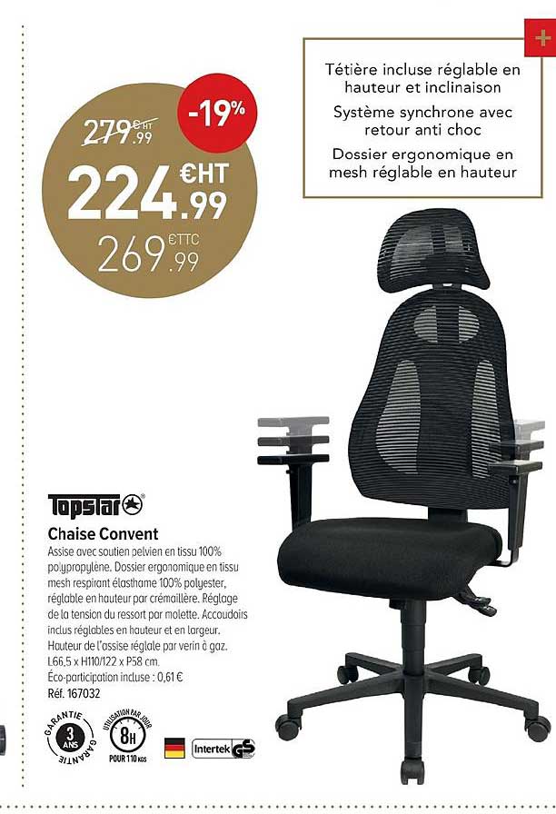 chaise convent topslar