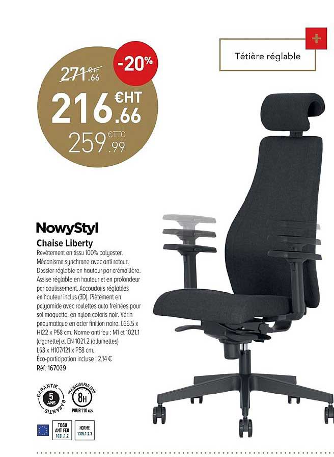 Chaise Liberty Nowstyl