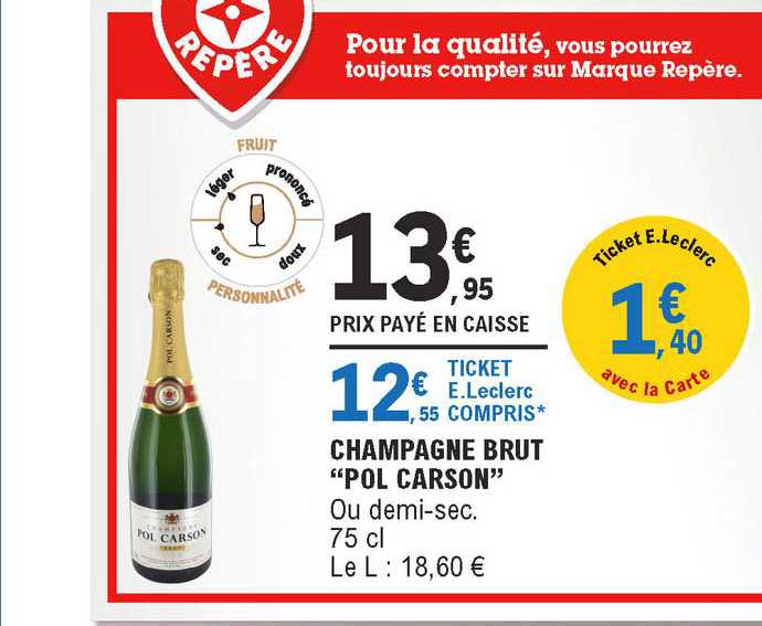 champagne brut "pol carson"