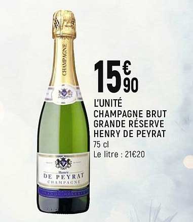 champagne brut grande réserve henry de peyrat