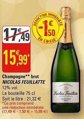 champagne brut nicolas feuillatte