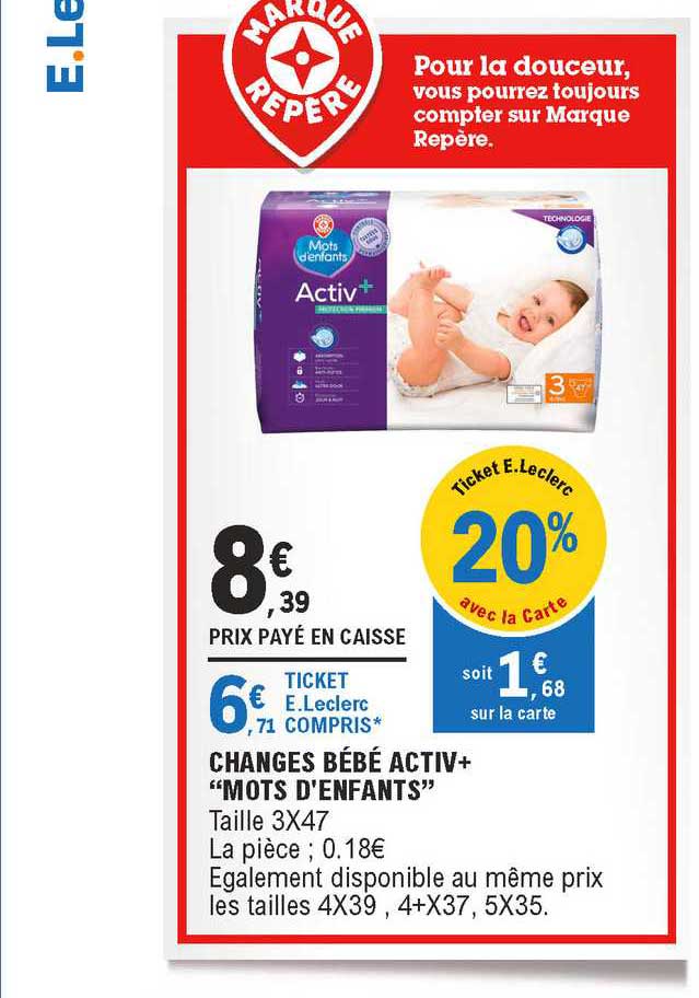 change bébé activ+ "mots d'enfants"