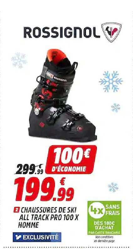 chaussures de ski all track pro 100 x homme