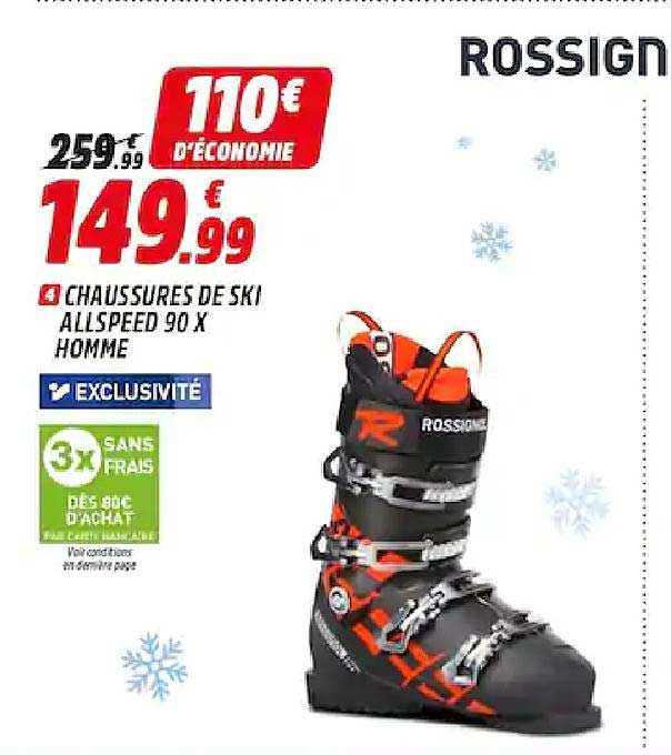 chaussures de ski allspeed 90 x homme
