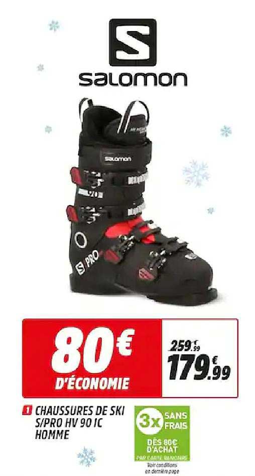 chaussures de ski s pro hv 90 ic homme salomon
