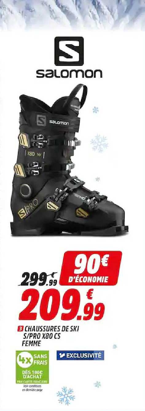 chaussures de ski s pro x80 cs femme salomon