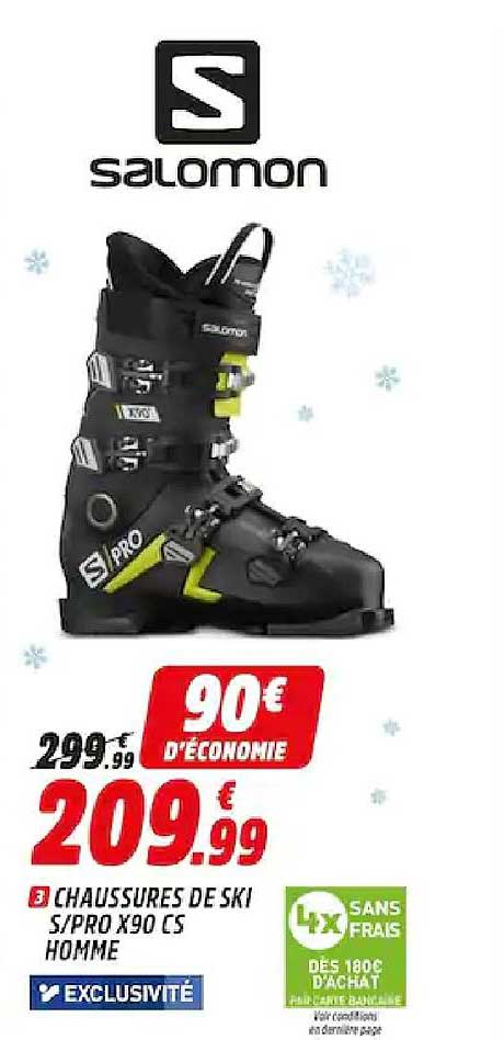 chaussures de ski s pro x90 cs homme salomon