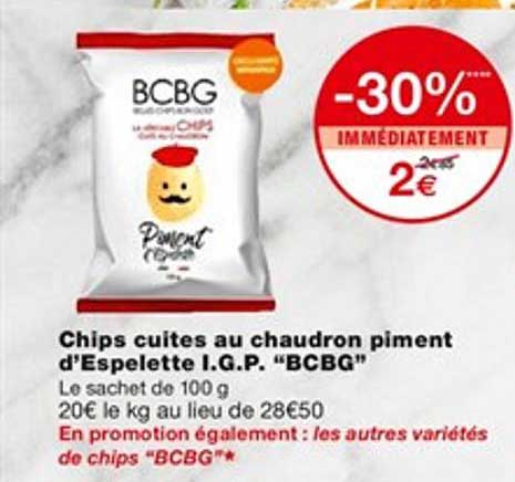 chips cuites au chaudron piment d'espelette igp "bcbg"