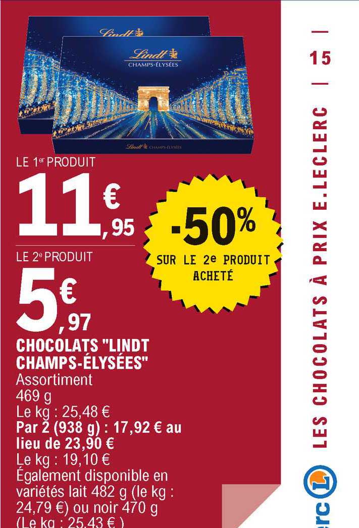 chocolat "lindt champs élysées"