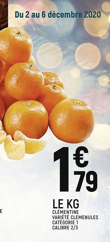 clémentine variété clemenules catégorie 1