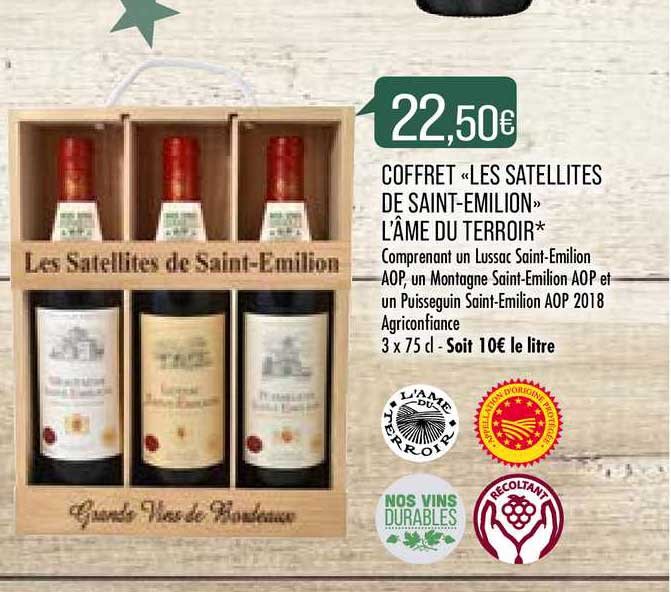 coffret «les satellites de saint-emilion» l'âme du terroir