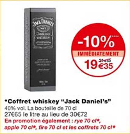 coffret whiskey "jack daniel's"