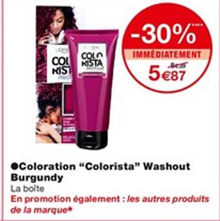 coloration "colorista" washout burgundy