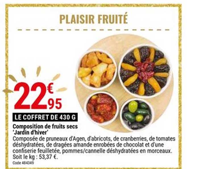 composition de fruits secs jardin d'hiver