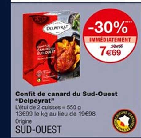 confit de canard du sud-ouest "delpeyrat"