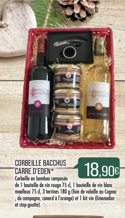 corbeille bacchus carré d'eden