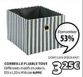 corbeille pliable tove