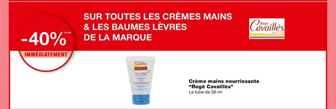 Crème Mains Nourrissante "rogé Cavaillès"