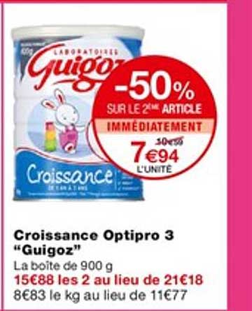 Croissance Optipro 3 "guigoz"