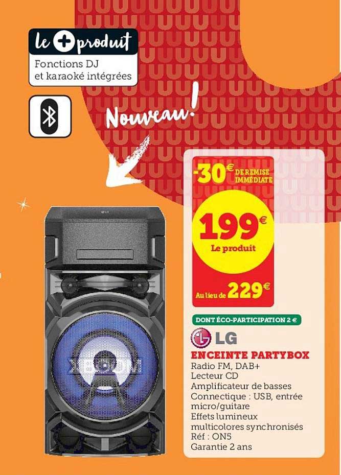 enceinte partybox lg