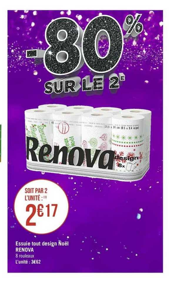 essuie tout design noël renova