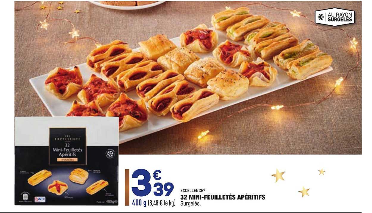 Excellence 32 Mini Feuilletés Apéritifs