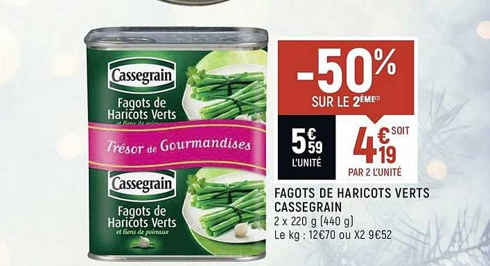 fagots de haricots verts cassegrain