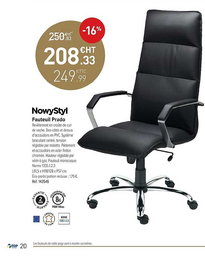 fauteuil prado nowystil