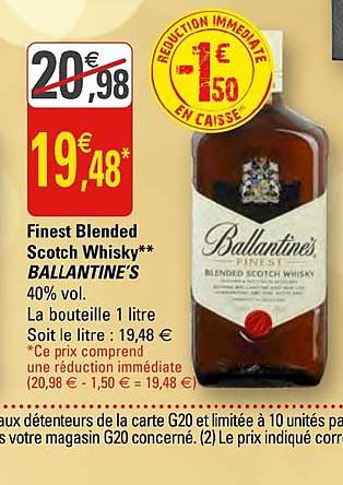 Finest Blended Scotch Whisky Ballantine's