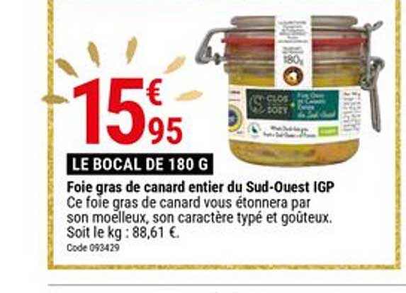 foie gras de canard entier du sud ouest igp