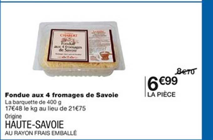 Fondue Aux 4 Fromages De Savoie