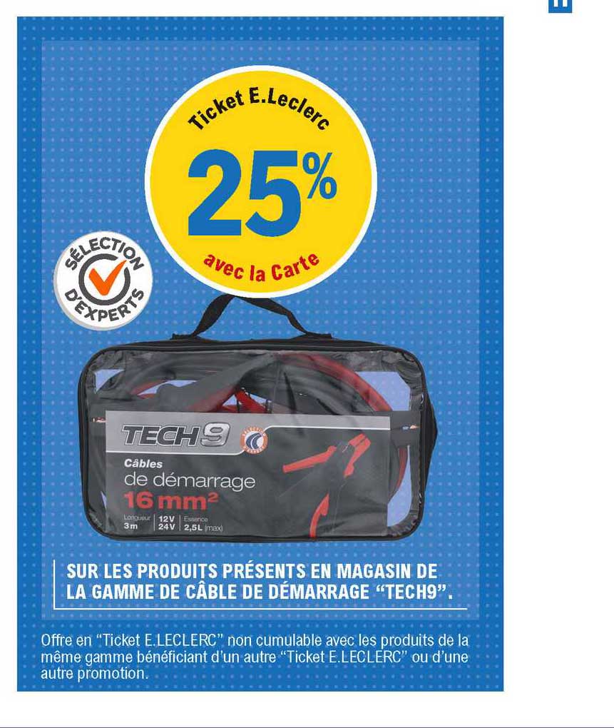 Gamme De Câble De Démarrage "tech9"