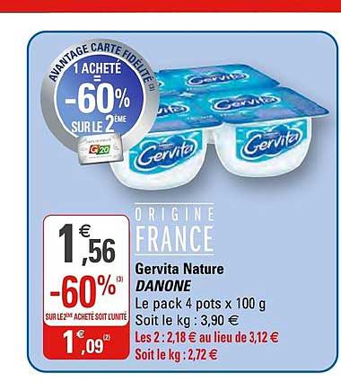 Gervita Nature Danone