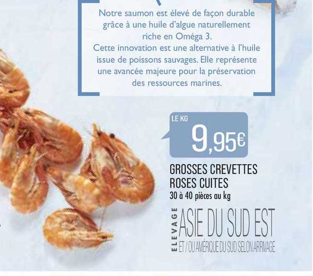 grosses crevettes roses cuites