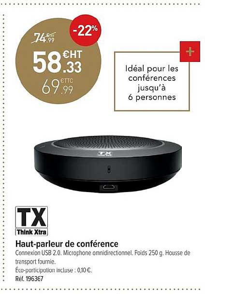 haut parleur de conférence think xtra