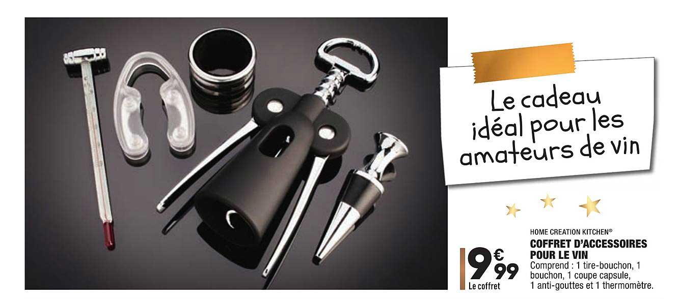 home creation kitchen coffret d'accessoires pour le vin