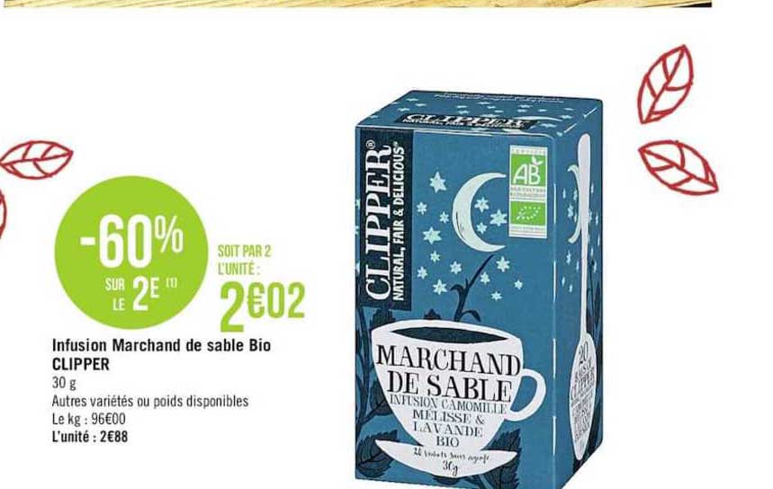 infusion marchand de sable bio clipper